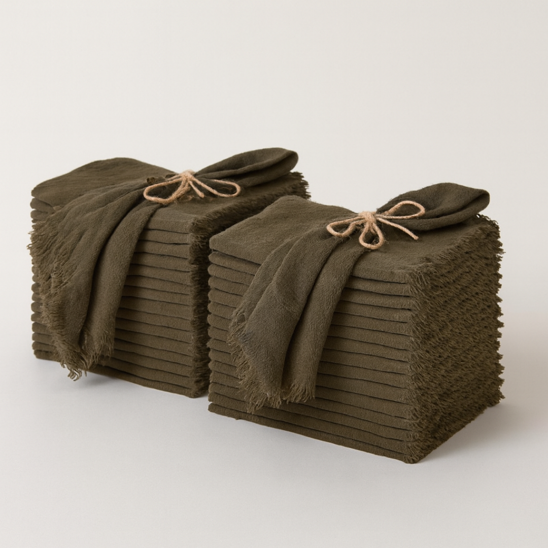 Rustic Fringe Napkin Set for Effortless Hosting