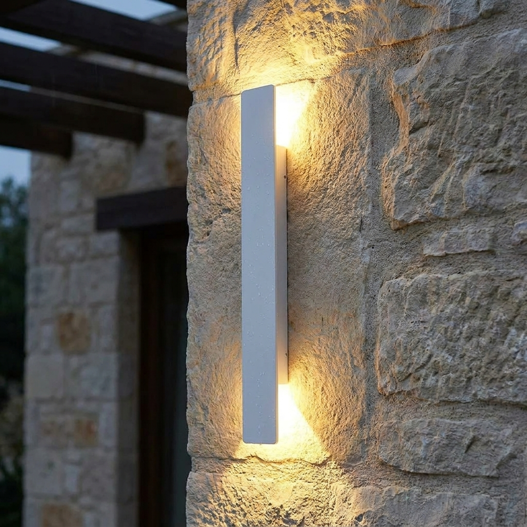 Sculptural LED Wall Light for Indoor-Outdoor Glow
