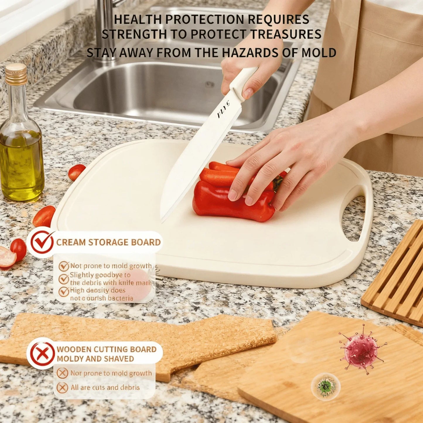 Kitchen Scissors Cutting Board For Easy Prep