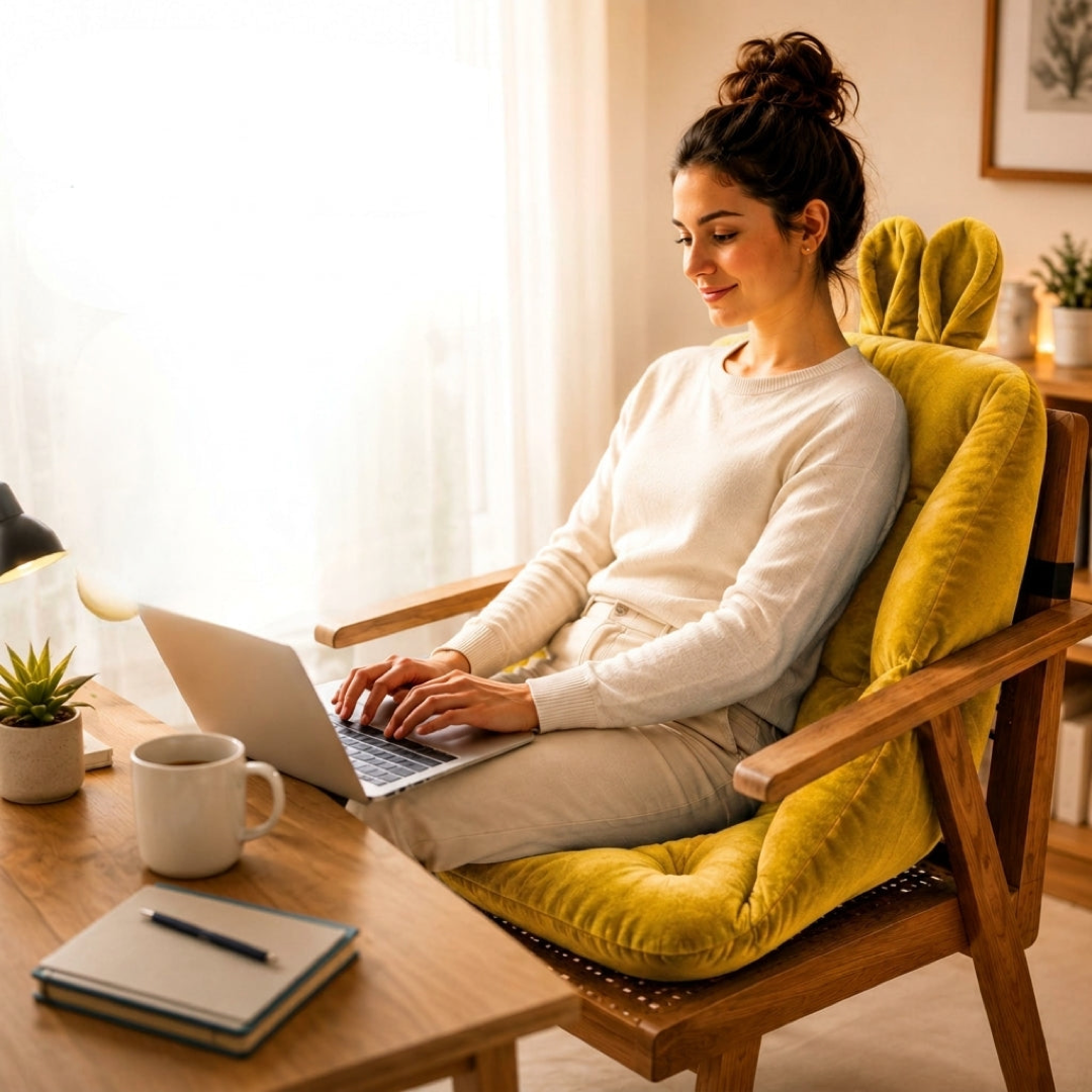 Memory Foam Seat Cushion for Long Sitting Comfort