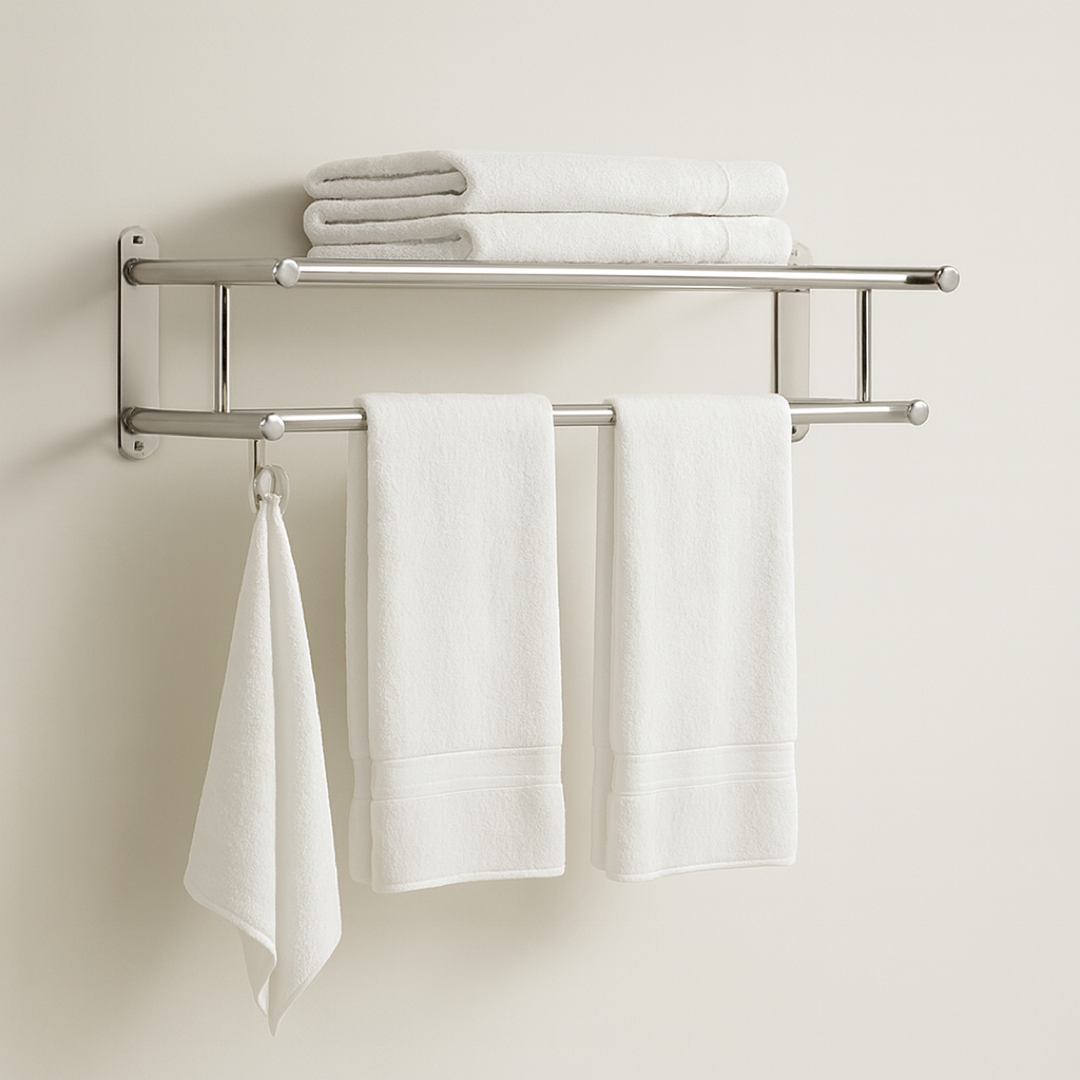 Stainless Steel Towel Rack for Tidy Bathrooms