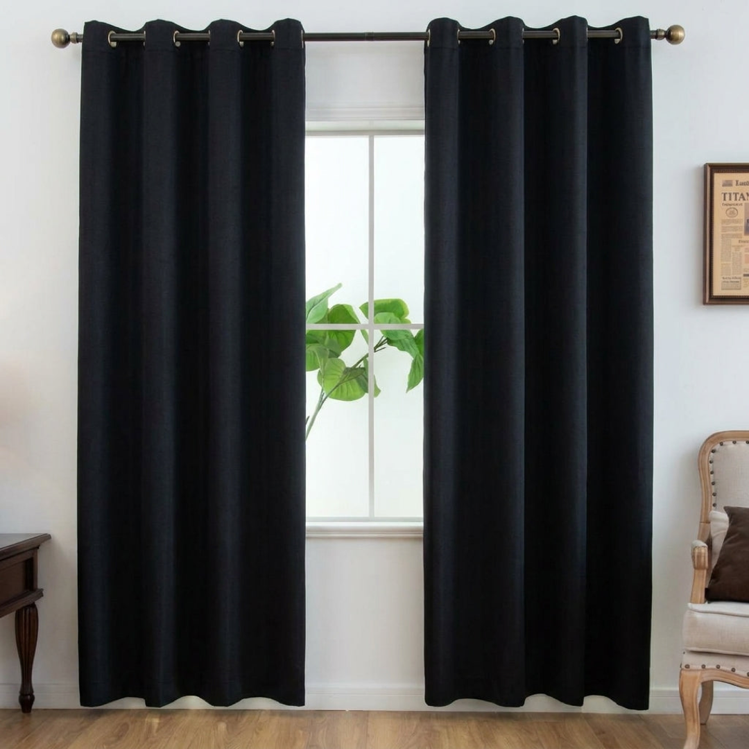 Coated Blackout Curtains for Restful Rooms