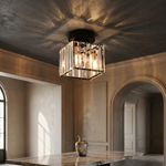 Crystal Ceiling Light – Open, Elegant Illumination