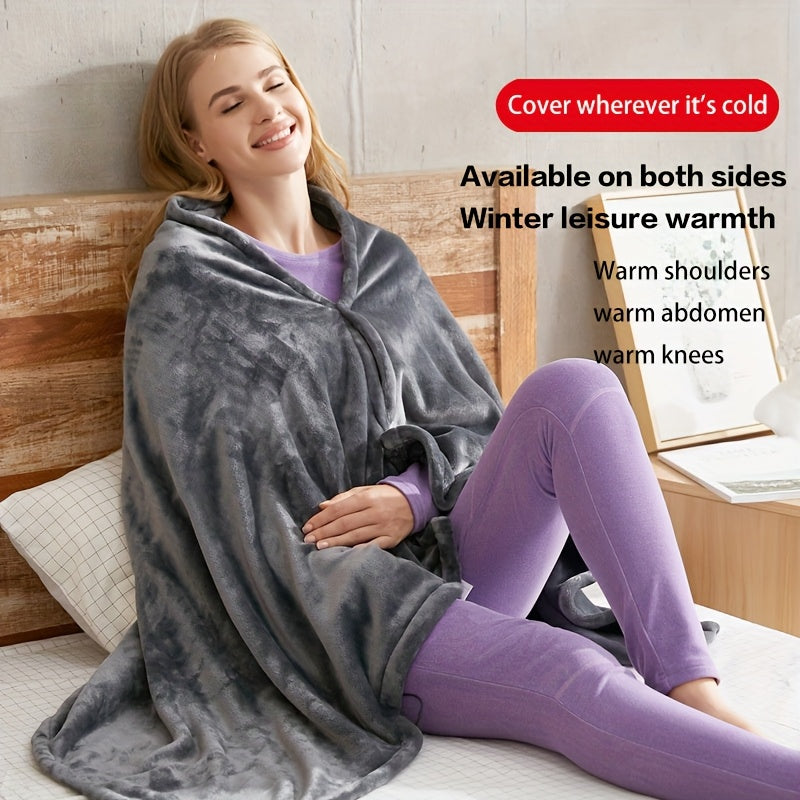 USB Heated Shoulder Wrap Blanket For Targeted Warmth