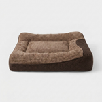 Spacious Bolster Dog Bed for Restful Sleep