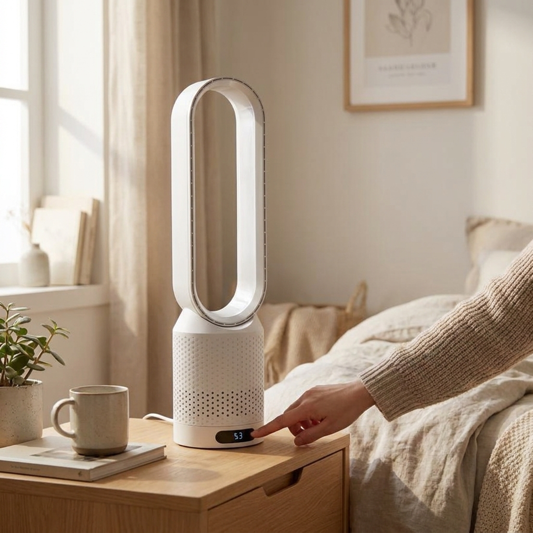 Bladeless Tower Fan for Cleaner, Cooler Air