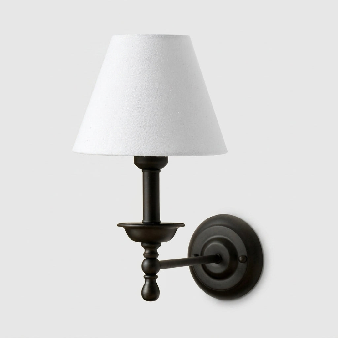 Fabric Shade Wall Sconce for Gentle Reading Light