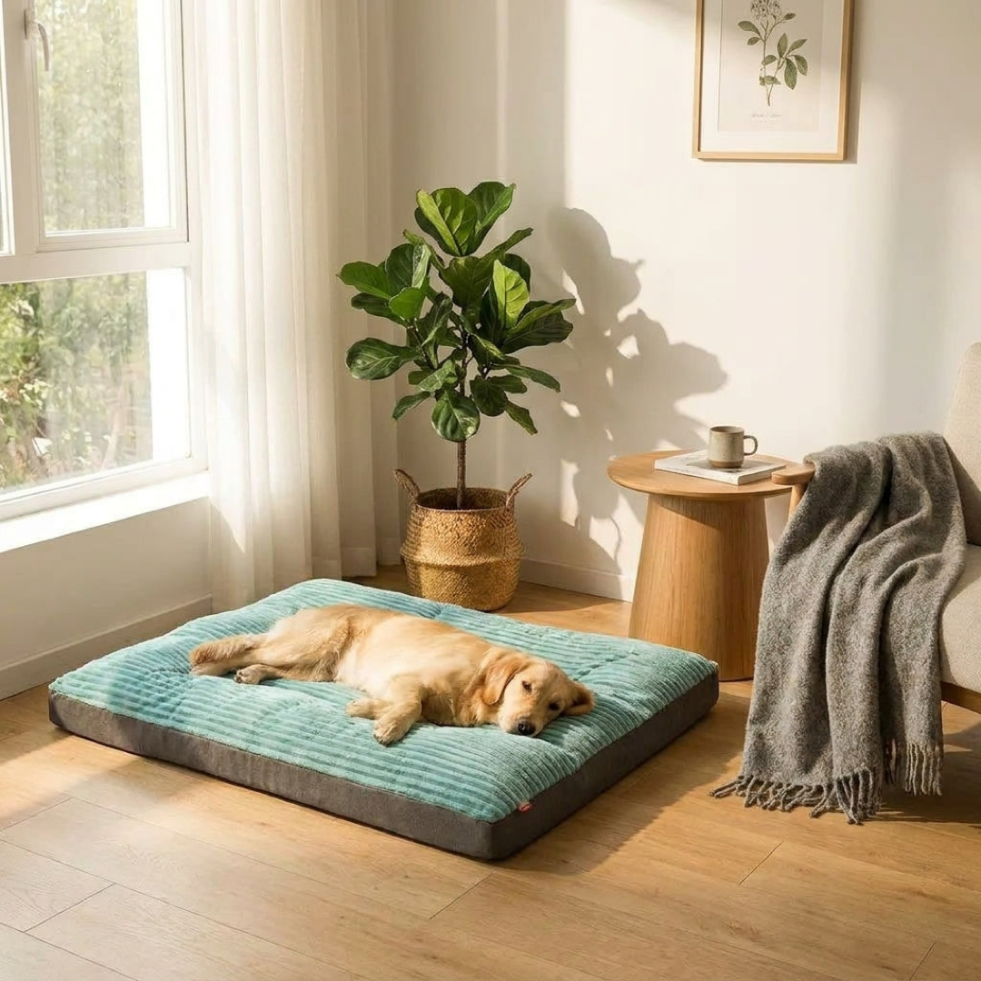 Fluffy Bolster Cuddler Dog Bed for Restful Sleep