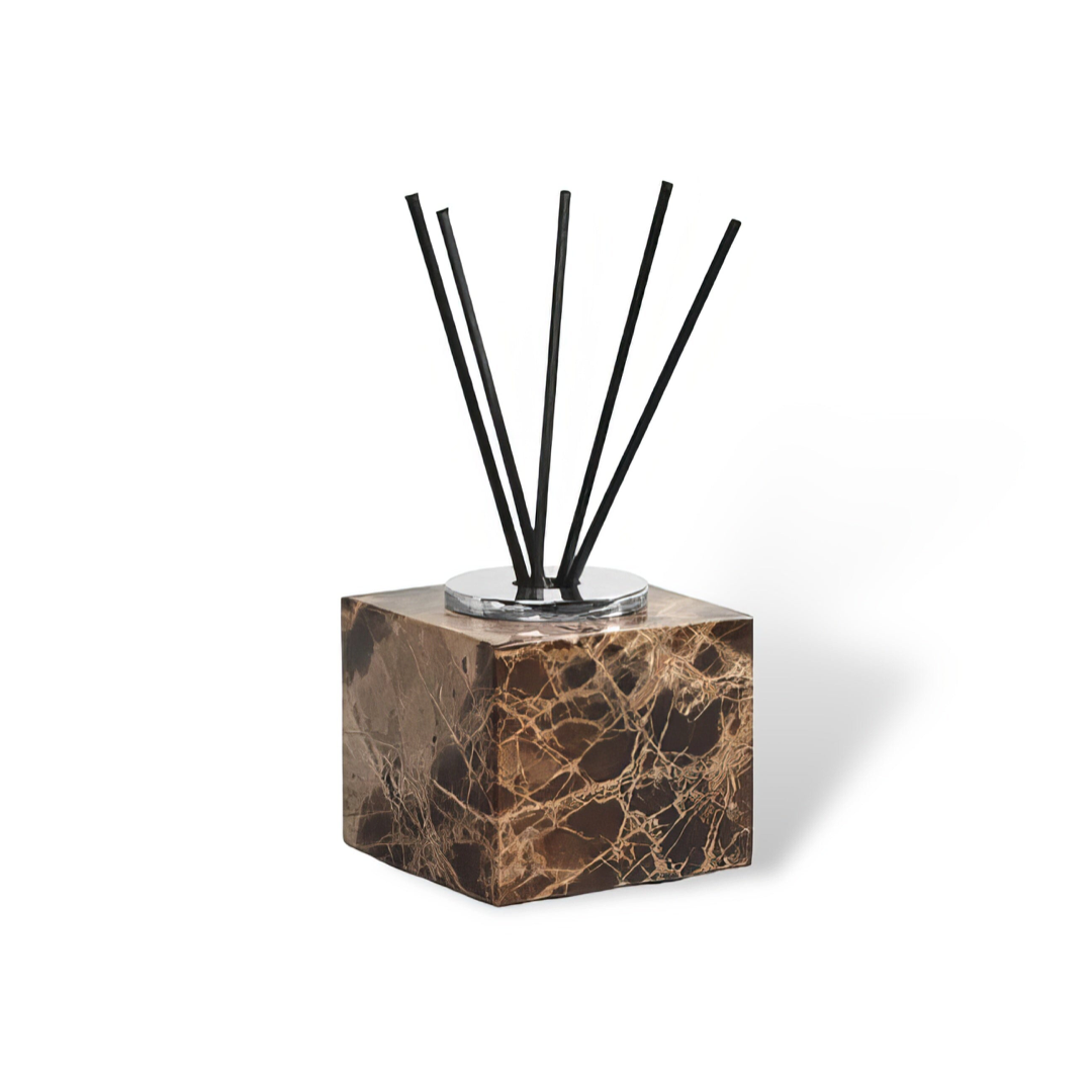 Dark Marble Vanity Set for Clutter-Free Countertops
