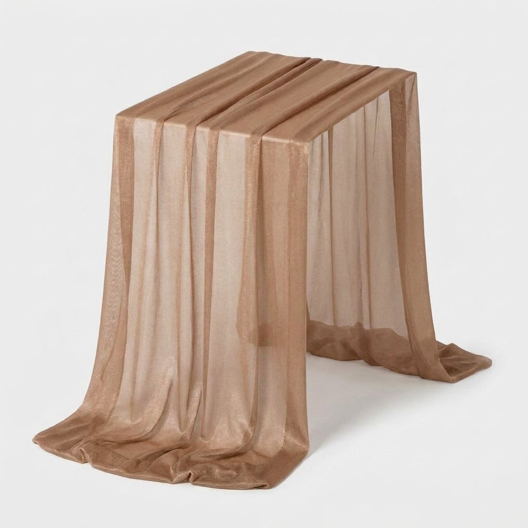Sheer Table Runner for Effortless Event Styling