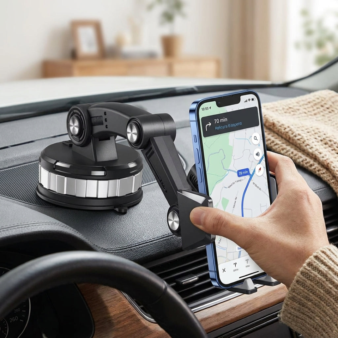 360° Suction Car Phone Mount for Safer Driving