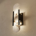 Sculpted Marble Sconce for Soft Ambient Light