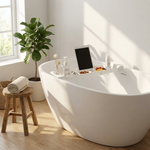 Adjustable Bath Shelf Keeps Essentials Dry