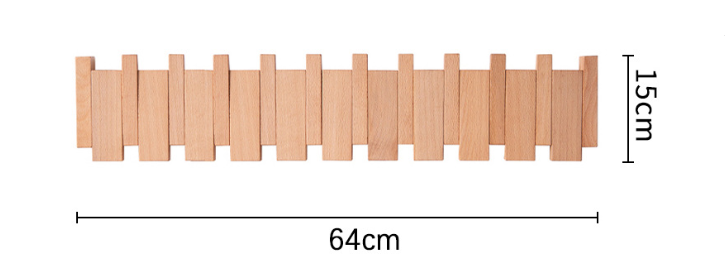 Piano Key Hook Rack For Tidy Entryways