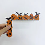 Pumpkin Bat Door Corner Decoration for Festive Entryways