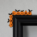 Pumpkin Bat Door Corner Decoration for Festive Entryways