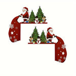 Santa Christmas Tree Door Corner Decoration