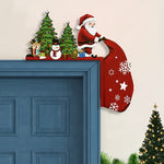 Santa Christmas Tree Door Corner Decoration