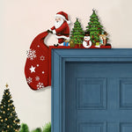 Santa Christmas Tree Door Corner Decoration