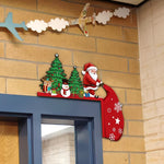 Santa Christmas Tree Door Corner Decoration