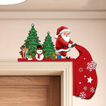 Santa Christmas Tree Door Corner Decoration