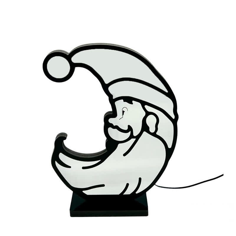 3D Santa Infinity Light For Festive Glow