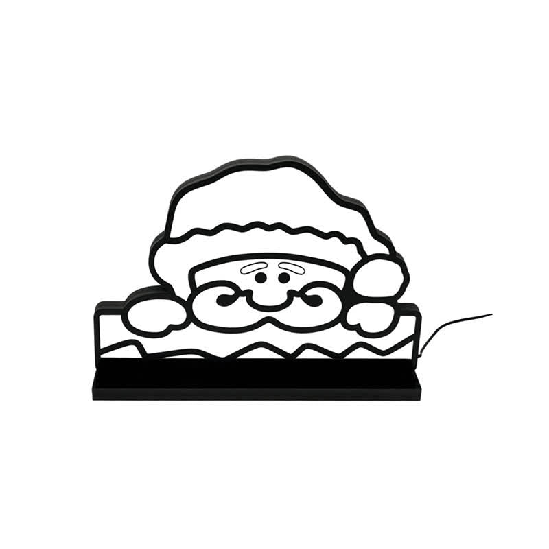3D Santa Face Night Lamp For Festive Glow