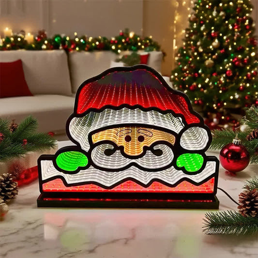 3D Santa Face Night Lamp For Festive Glow