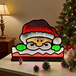 3D Santa Face Night Lamp For Festive Glow
