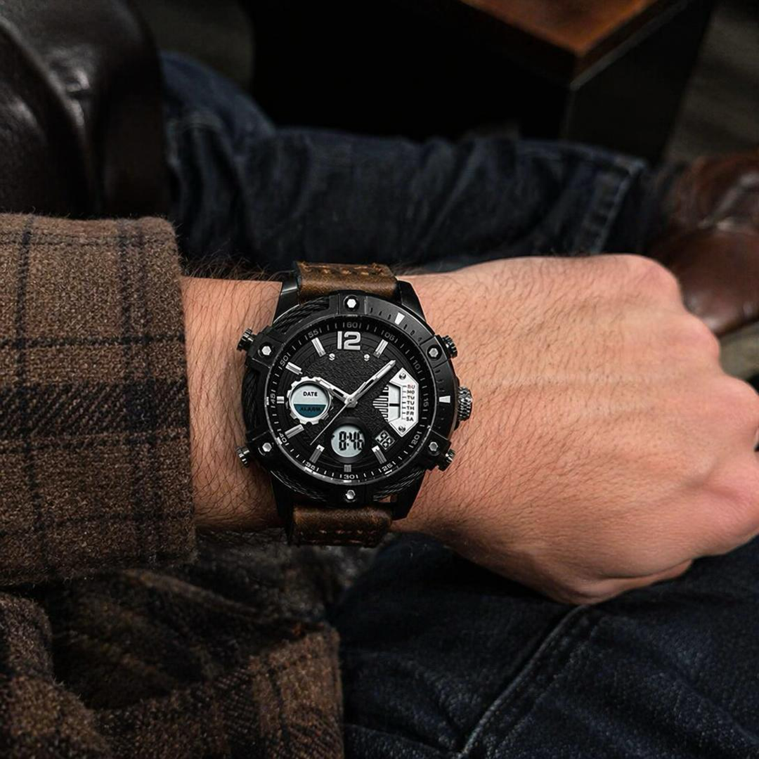 Analog-Digital Sports Watch for Everyday Reliability