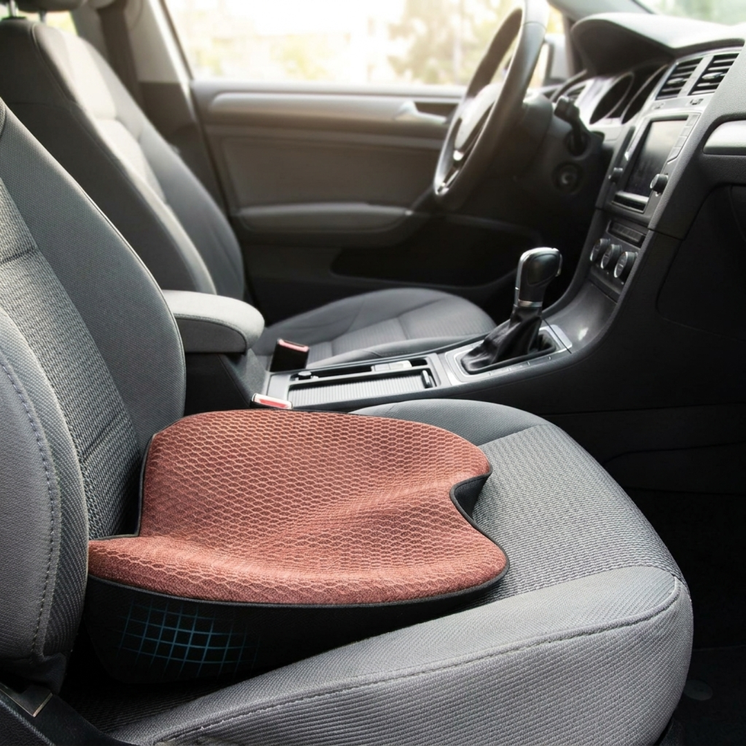 Driver Booster Cushion for a Clearer Road View