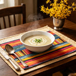 Colorful Striped Linen Placemat For Cheerful Tables