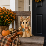 Vintage Ghost LED Pumpkin Lantern