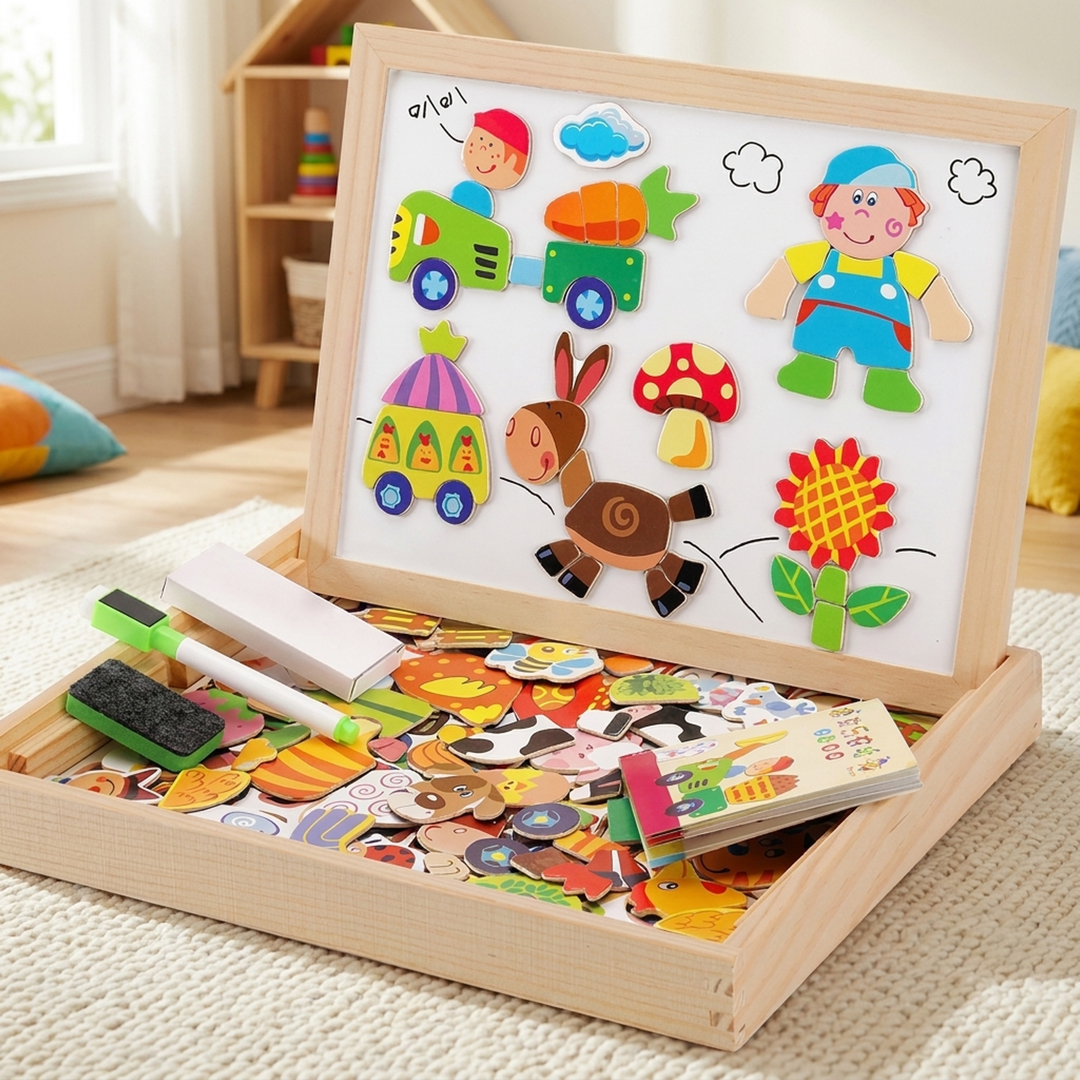 Dual-Surface Kids' Art Table for Creative Focus