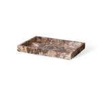 Dark Marble Vanity Set for Clutter-Free Countertops