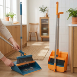 Self-Cleaning Broom Set for Easy Reach