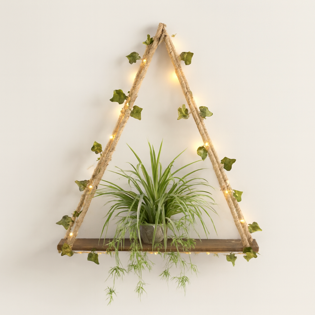 Botanical LED Hanging Shelf for Warm Displays