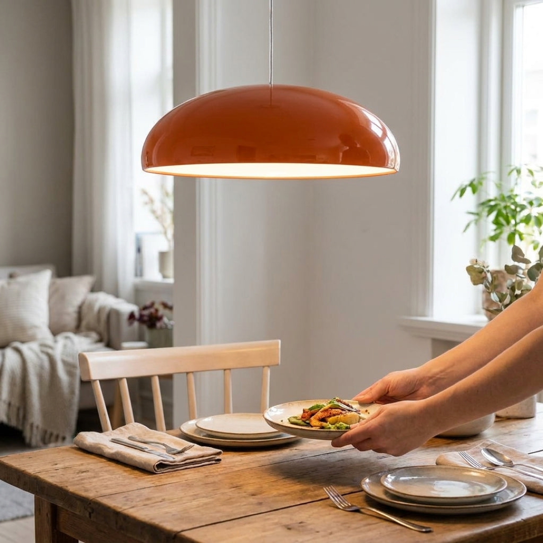 Retro Glass Pendant Light for Inviting Ambience
