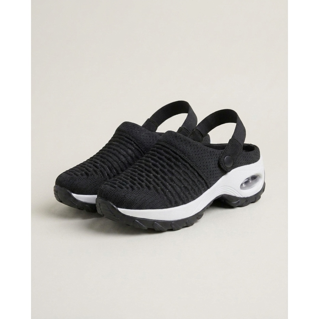 Air-Cushioned Mesh Clogs for Lasting Support