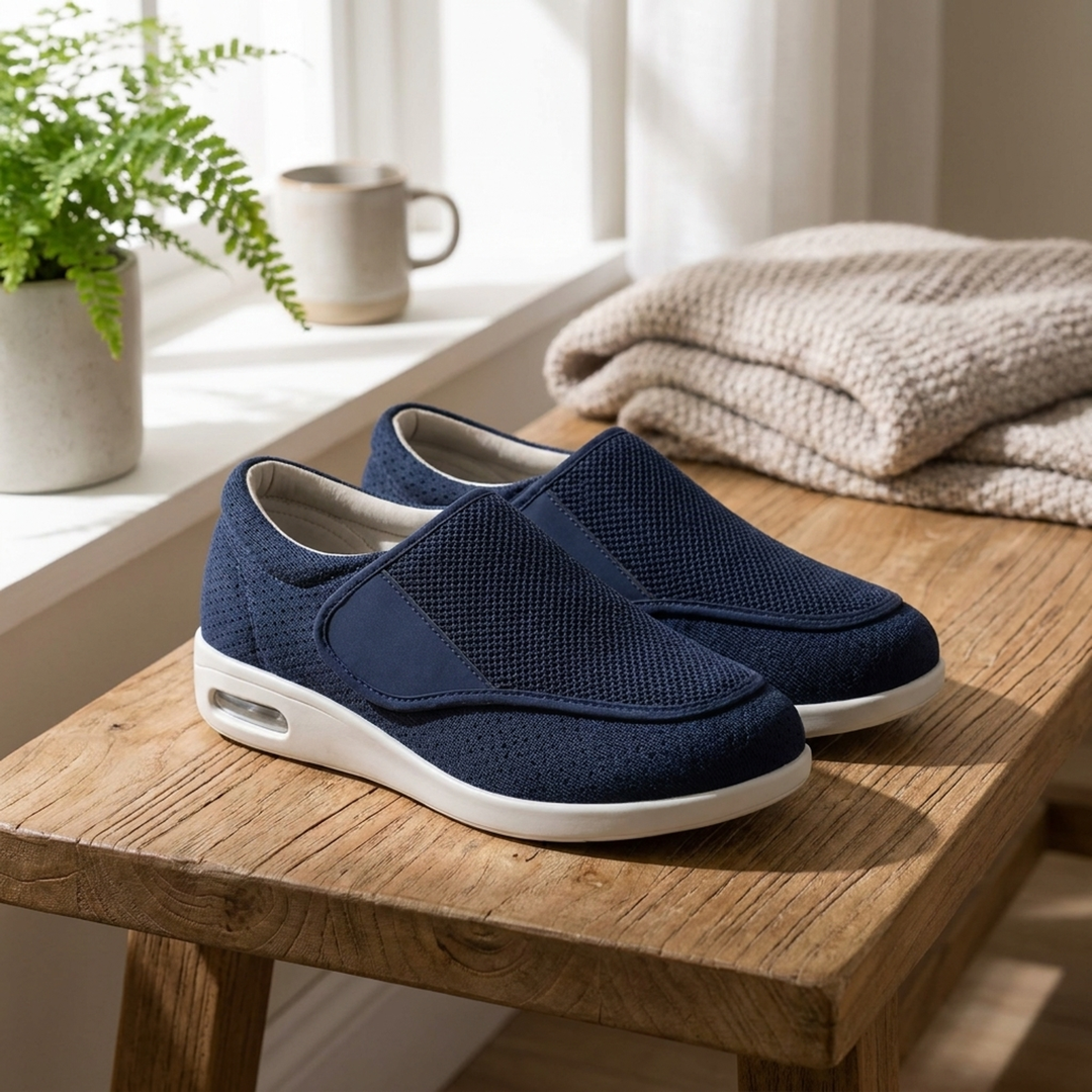 Memory Foam Wide Shoes for Pressure Relief