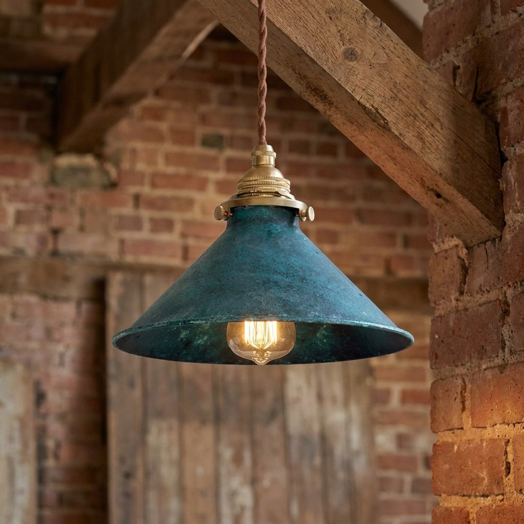 Compact Cone Pendant Light for Focused Glow