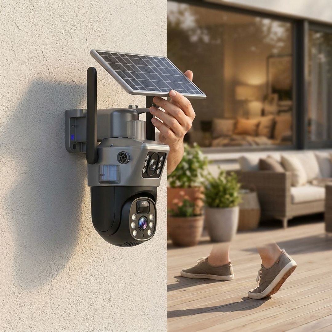 Solar 4K Security Camera for All-Around Monitoring