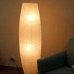 Rice Paper Column Floor Lamp For Soft Glow