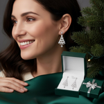 Sparkling Christmas Tree Earrings For Festive Style