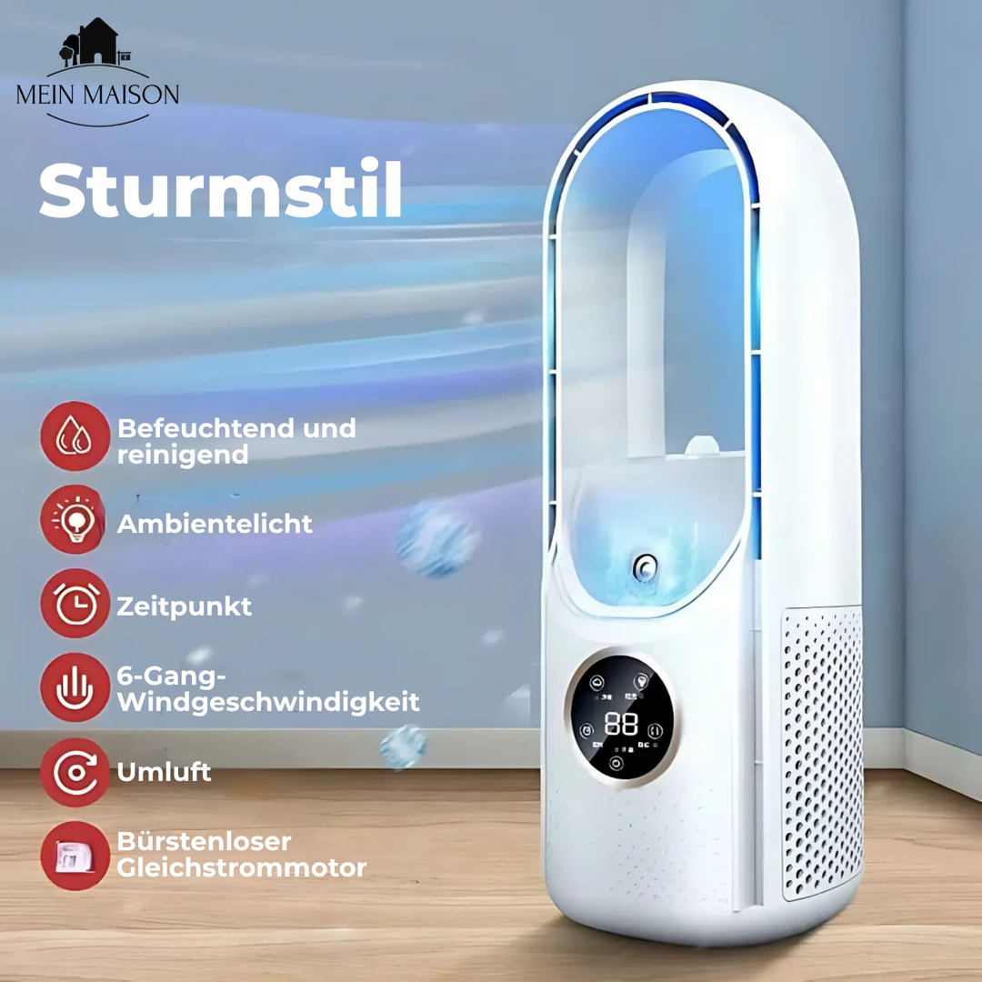 Bladeless Desk Cooler With Gentle Humidification