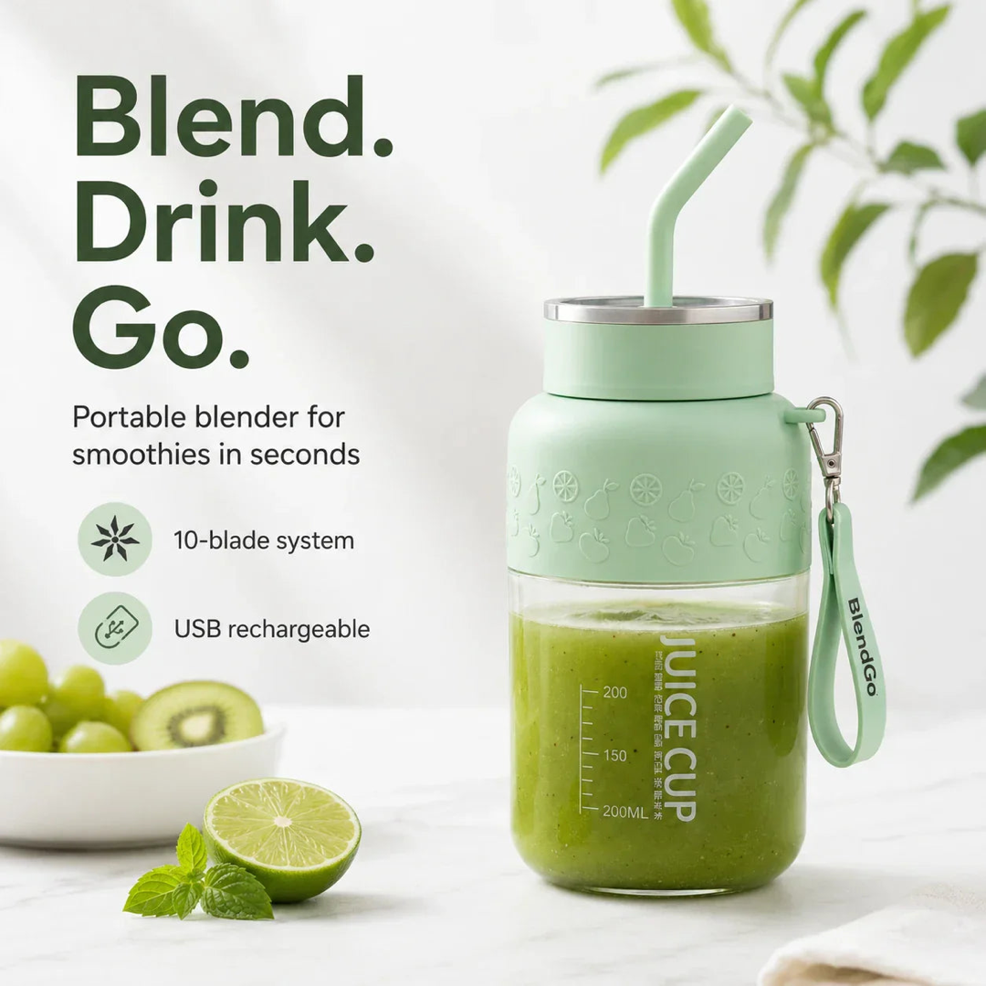Cordless Travel Blender for Smooth Drinks Anywhere