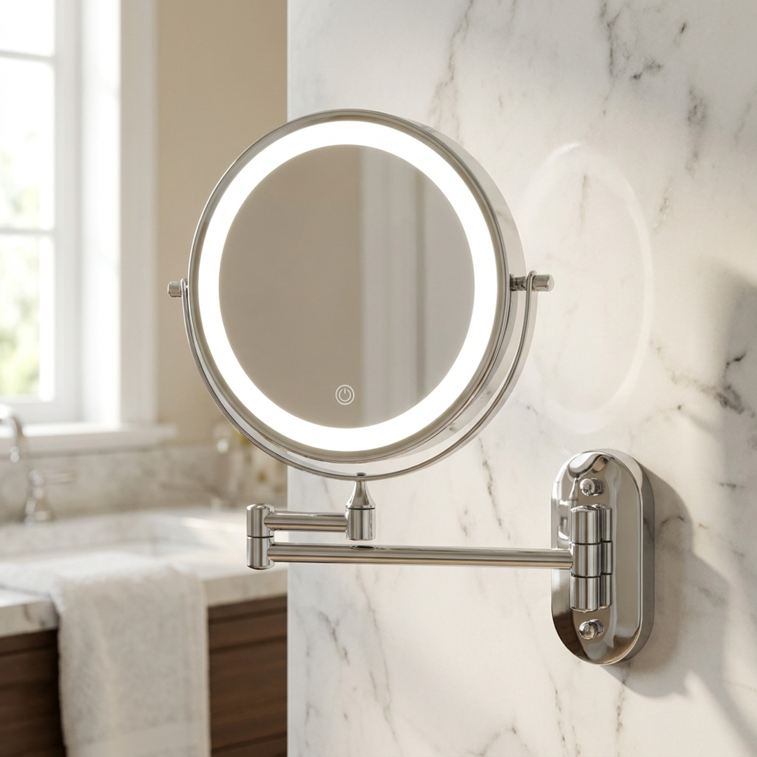 Rechargeable Vanity Mirror for Precise Grooming