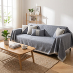 Cotton-Linen Sofa Cover That Stays Put