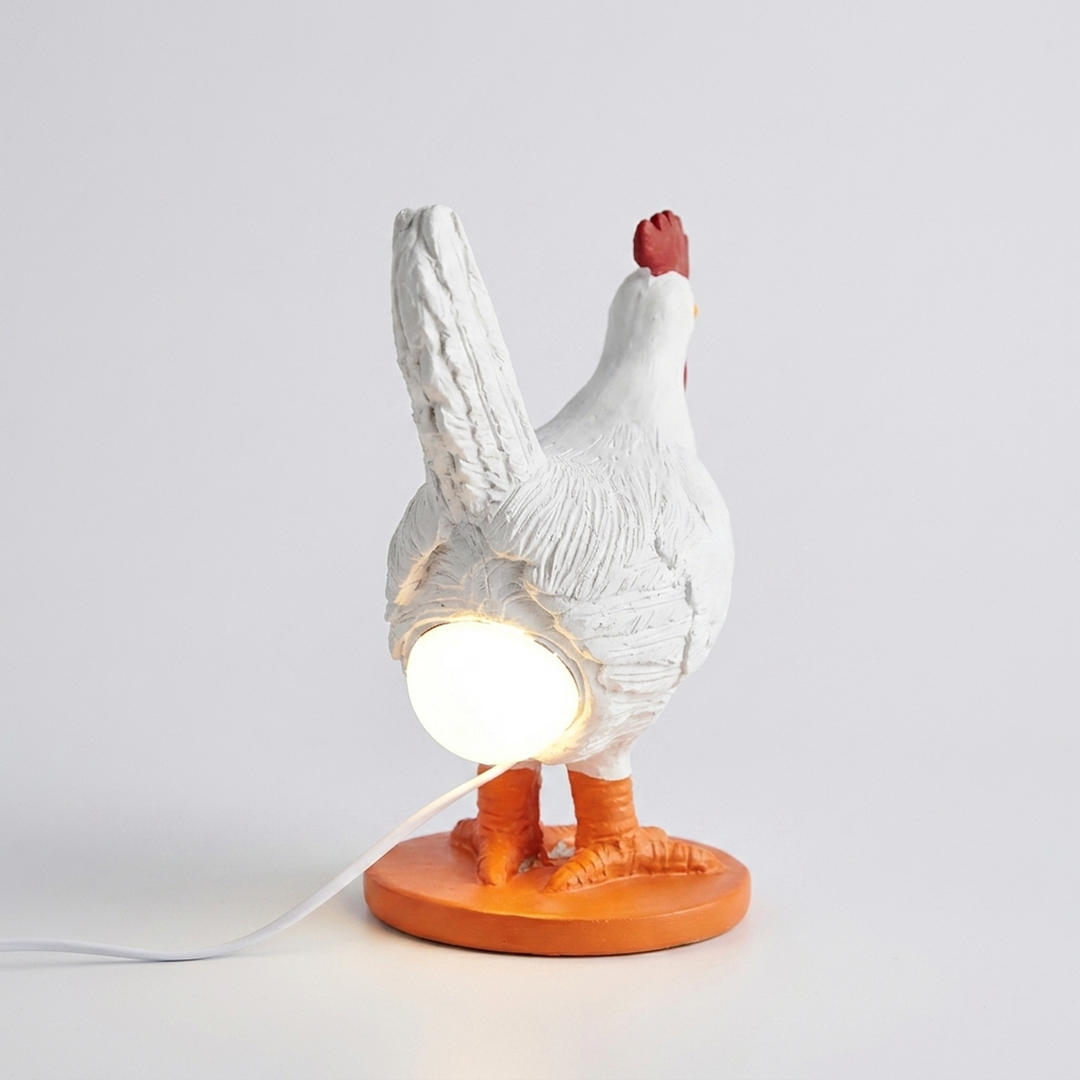 Sculpted Hen Lamp — Warm Glow in Less Space