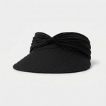 Ruched Travel Visor for Wide-Brim Sun Protection